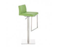 CLP Taburete Lima acero inoxidable verde altura regulable 59 - 82 cm