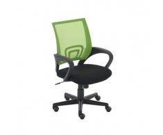 CLP Silla de escritorio GENIUS plastico verde altura regulable 40 - 52 cm