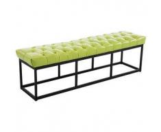 CLP Banco Amun B150 tapizado de cuero sintético metal verde 46 cm