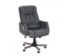 CLP Silla de director cómoda IDAHO madera gris altura regulable 45 - 55 cm