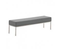 CLP Banco 4 plazas Lamega 160x40 acero inoxidable gris 46 cm