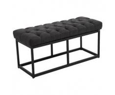 CLP Banco Amun B100 con tapizado de tela metal gris oscuro 46 cm