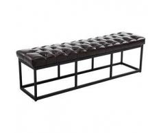 CLP Banco Amun B150 tapizado de cuero sintético metal marrón 46 cm