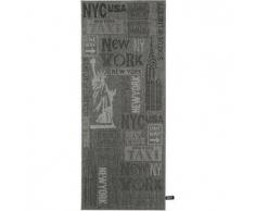 Benuta Alfombra de pasillo para cocina New York Gris oscuro 80x200 cm
