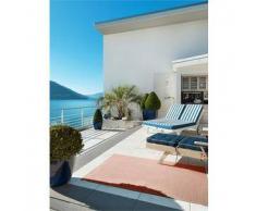 Benuta Alfombra para exterior & interior Metro Rojo 160x230 cm