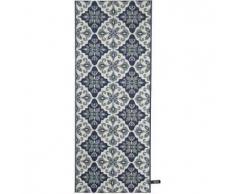 Benuta Alfombra de pasillo para cocina Capri Azul 80x200 cm