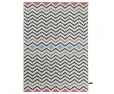 Benuta Alfombra de exterior & interior Capri Azul/Fucsia 120x170 cm