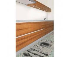 Benuta Alfombra de cocina Coffee Gris 80x200 cm