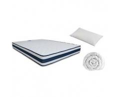 Pack Ahorro Colchón Viscozhen Viscoelástica con Gel + Almohada Microfibra + Edredón Aloe Vera