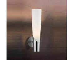 Blanco Aplique de pared - vidrio blanco - Vela