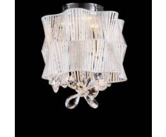 Elegante Lámpara de araña LED - Cristal y Cromo - Cassiopee