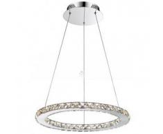 Lámpara de techo LED - cristal 1 anillo - Oslo