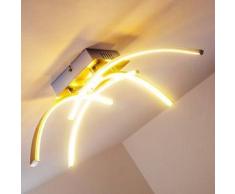 Elia Lámpara de techo LED Cromo, 1 bombilla - 1200 Lumen - Diseño - Zona interior - 3000 Kelvin - 2 - 4 días laborables .