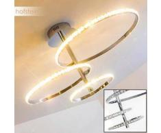 WILLOW Lámpara de Techo LED Cromo, Plata, 1 bombilla - 1500 Lumen - Moderno - Zona interior - 3200 Kelvin - 2 - 4 días laborables .