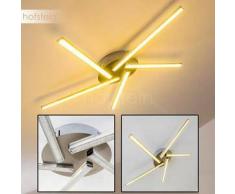 Moncton Lámpara de techo LED Níquel-mate, 1 bombilla - 1440 Lumen - Moderno - Zona interior - 3200 Kelvin - 2 - 4 días laborables .