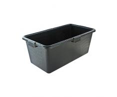 Mortero TEKO jardinera de PVC contenido Acabado profesional con 4 asas, 65 L, 105095-49