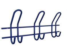 Perchero de barra con 3 ganchos de pared de hierro L 430 x B 165 x H 70 mm, 561970.0