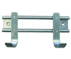 Barras de acero inoxidable con 2 HSI ropa gancho, 155 x 70 x 50 mm, 560840