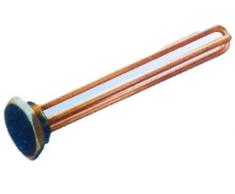 Resistencia para calentador de agua tipo recto rosca Made in Italy.