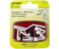 Prowa 415240 - Gancho de pared con set de montaje (6 unidades)