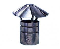 Tecnoforte Talleres 9775363 Chimenea Eólicos Base Redonda, Acero Inoxidable, Diámetro: 12 cm