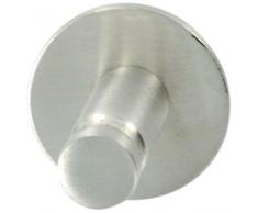 Bulk Hardware BH03335 individual con gancho de pared para abrigos con fijaciones ocultas con acabado de acero