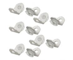 Ajuste muebles 10 piezas armario de cristal compatible con ángulo recto