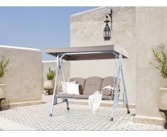 Beliani Columpio De Jardín - 3 Plazas - Beige – Garbo (36839)