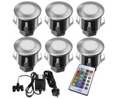 Lumihome Mini Sol – Kit De 6 Focos Empotrables De Exterior – Rgb