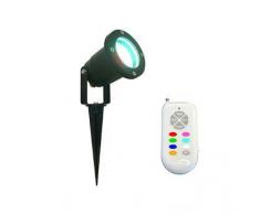 Lumihome Focus Foco De Luz Rgb Con Estaca Para Exterior – Con Mando A Distancia
