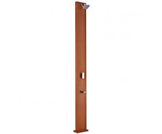 Piscinas Gre Ducha solar cuadrada aspecto madera 32 litros DSALC32W