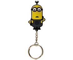 Alegría Juguete 90318 - Minions Vinilo Llavero con luz de flash 6x0,5x6 cm - 4 personajes diferentes