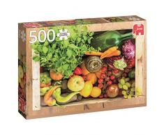 Jumbo - Caja de vegetales y frutas, puzzle de 500 piezas (618531)
