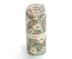 Katara 1786 Muelle de estuche con agujeros, lápices de funda, accesorios para artistas, Pencil Bag para Multicolor de lápices, rollo para Colegio, Oficina, Pintar, escribir, dibujar