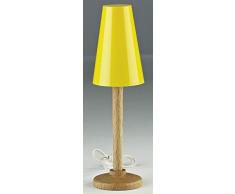 Kahlert 10.201 luz - Muñeca Mini Accesorios - Lámpara de pie Holzfuss, escudo de plástico