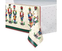 Cascanueces de la Navidad mantel de plástico, 7 pies x 4.5 ft