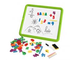 Miniland - Pizarra magnética con números y letras, multicolor (97935)