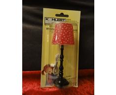 rulke rulke019283 negro/rojo LED lámpara de pie