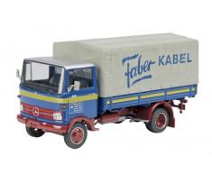 Dickie-Schuco 450360300 - Camión LP 608 MB Kleigrewe (escala 01:43, edición limitada de 500 piezas, incluye vitrina), color azul