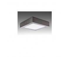 Topenergia Plafón de Techo de LEDs Cuadrado 225mm 18W 1300Lm 50.000H Niquel Satinado