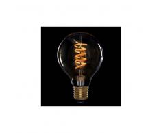Topenergia Bombilla Vintage LED Dimmable G80 Globo Vortice 4W E27 Vidrio Ámbar