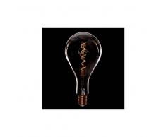 Topenergia Bombilla Vintage LED Dimmable PS160 Broadway Vortice 4W E27 Vidrio Ámbar