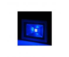 Topenergia Foco Proyector de LEDs para Exterior BRICO 10W 850lm 30.000H Azul