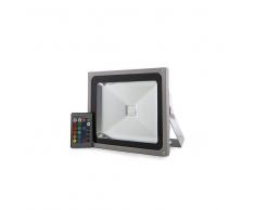 Topenergia Foco Proyector de LEDs para Exterior 30W RGB con Mando Distancia