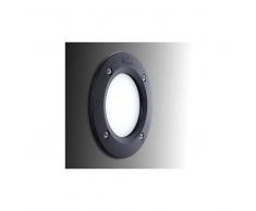 Topenergia Lámpara de Pared Empotrada para Exterior Fumagalli LETI 100 Negro GX53 LED 3W Blanco Cálido