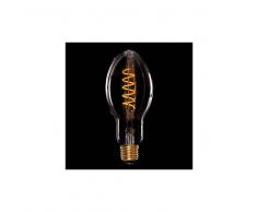 Topenergia Bombilla Vintage LED Dimmable BR75 Hipster Vortice 4W E27 Vidrio Ámbar