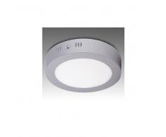 Topenergia Plafón de Techo de LEDs Circular Cuerpo Cromado Ø225mm 18W 1440Lm 30.000H