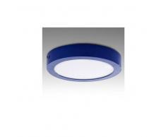 Topenergia Plafón de Techo de LEDs Circular de Superficie Ø220mm 18W 1450Lm 30.000H Color Azul