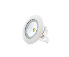 Topenergia Foco Proyector de LEDs Circular para Exterior IP65 15W 1500Lm 30.000H