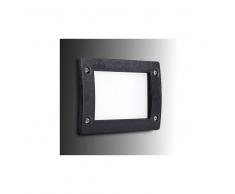 Topenergia Lámpara de Pared Empotrada para Exterior Fumagalli LETI 200 Negro GX53 LED 3W Blanco Cálido